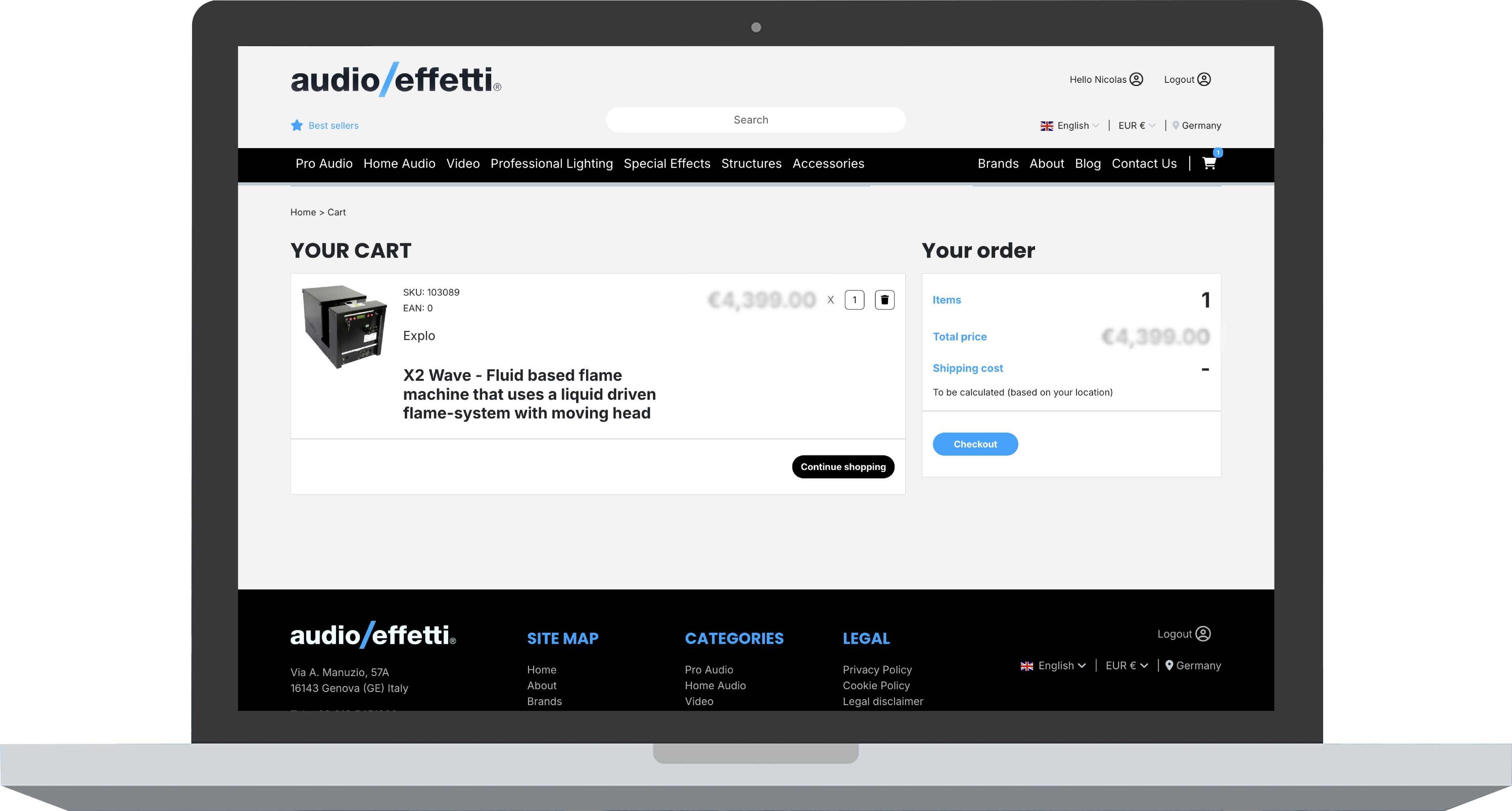 Audio Effetti Platform Preview