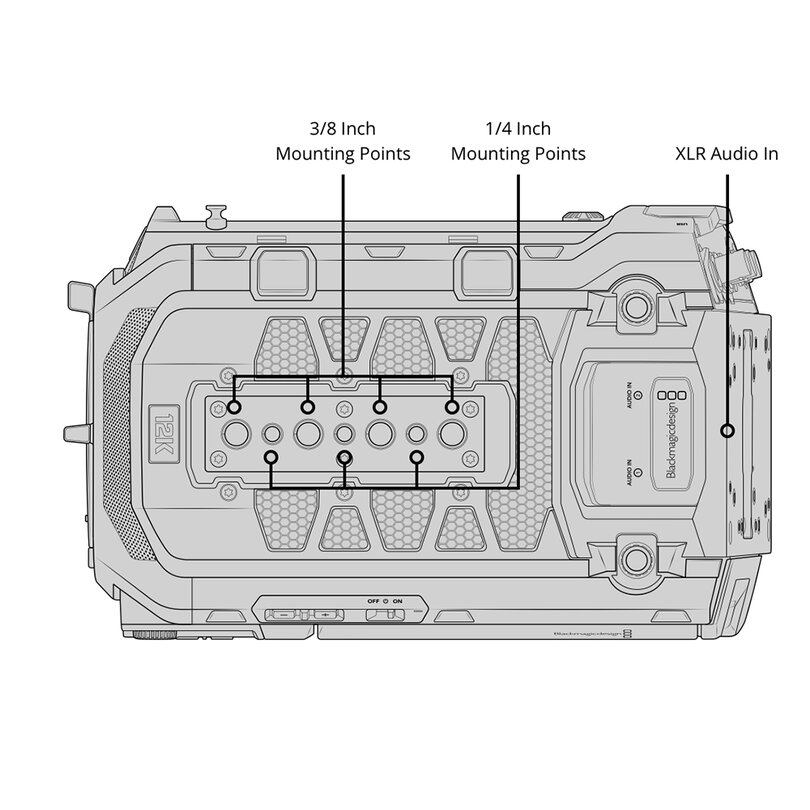 Blackmagic Design Blackmagic URSA Cine 12K LF Body CINEURSAA12KLFBODY - 6