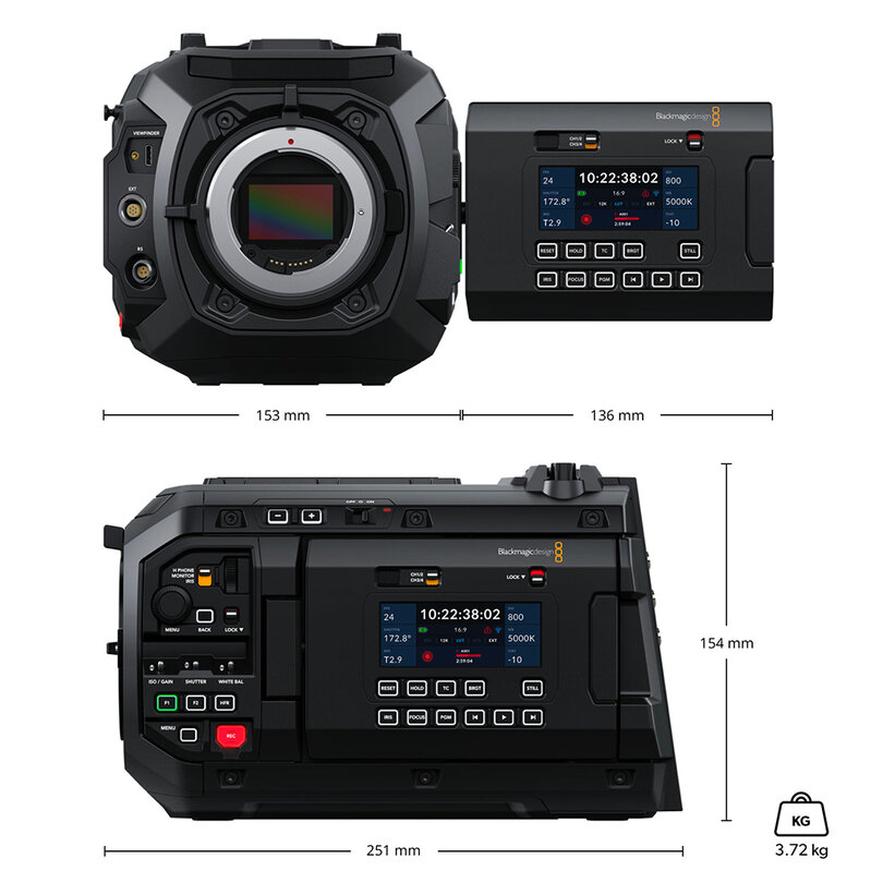 Blackmagic Design Blackmagic URSA Cine 12K LF Body CINEURSAA12KLFBODY - 8
