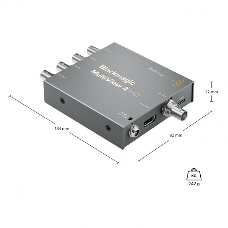 Blackmagic Design Blackmagic MultiView 4 HD HDL-MULTIP3G/04HD - 1