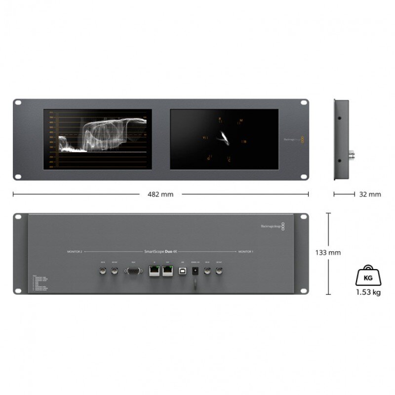 Blackmagic Design SmartScope Duo 4K 2 HDL-SMTWSCOPEDUO4K2 - 1