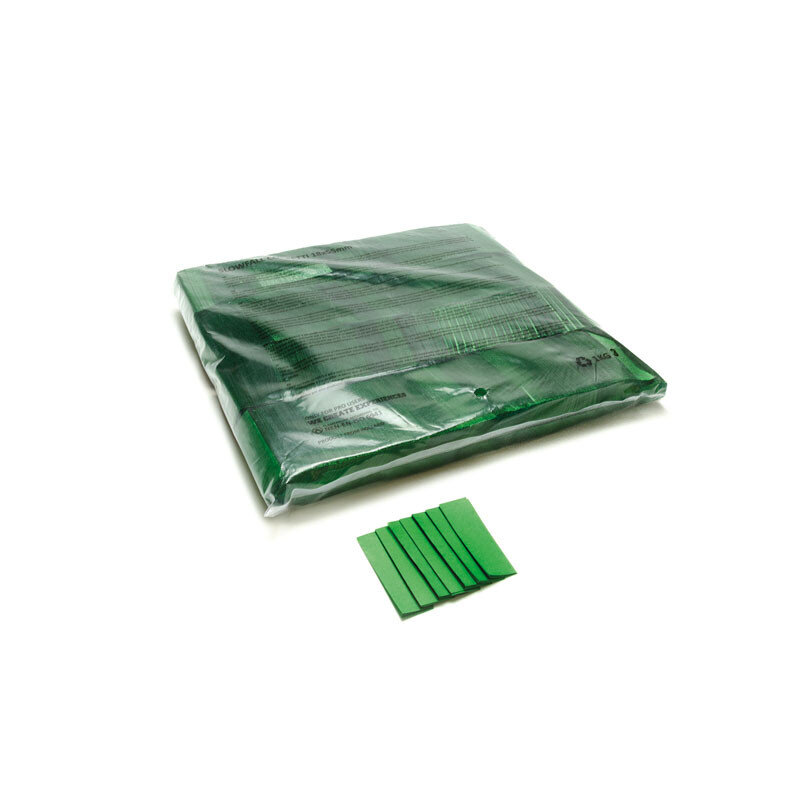 The Confetti Maker Slow-fall confetti rectangles - Dark Green CON01DG - 2