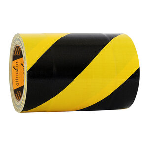 Allcolor Tunnel Tape 686 black-yellow  686BG