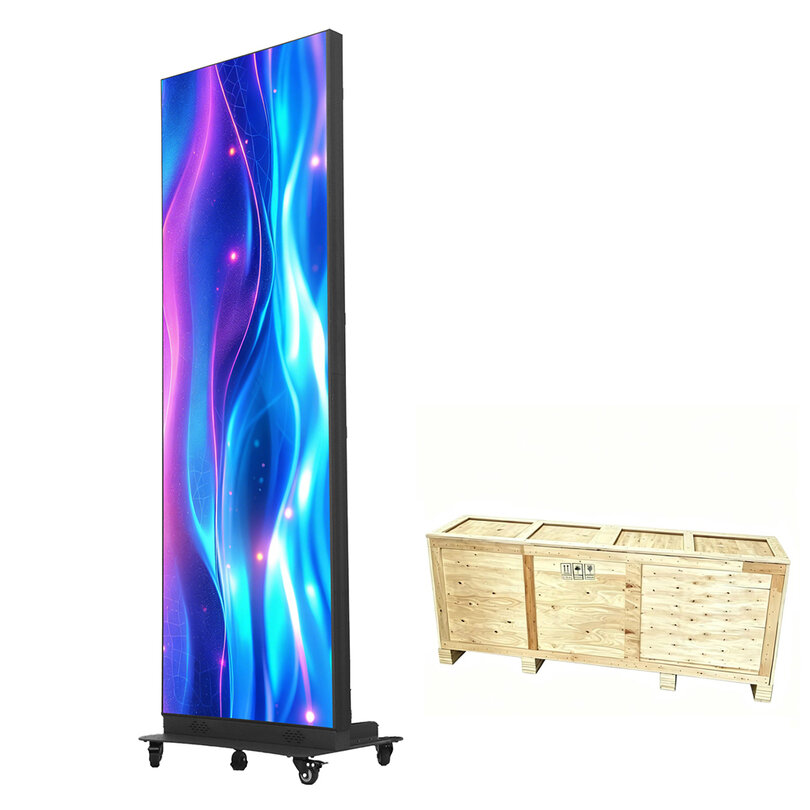EGO Display P1.53 Foldable Pixel Totem - Indoor in wooden box TOTEM01-P1.53I-WB