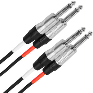Plugger Male mono jack - male mono jack cable, 3 m OD4+4,  PLUCABBJMMJMM3M00TOU