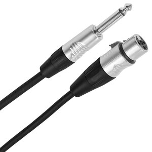Plugger Female XLR 3p - male mono jack cable, 3 m PLUCABSXF3JMM3M00TOU
