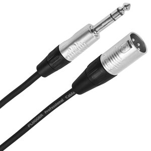 Plugger Male XLR 3p - male stereo jack cable, 6 m PLUCABSXM3JMS6M00TOU