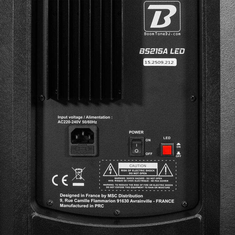 BoomTone DJ BS215A LED BOOBS215ALED - 5