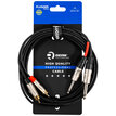 Plugger Dual mono jumper cable male monojack maleRCA 3m PLUCABBJMMRM03M00TOU - 1