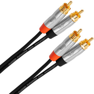 Plugger Stereo cable, male RCA - male RCA 1,50m  PLUCABBRM0RM01M50TOU