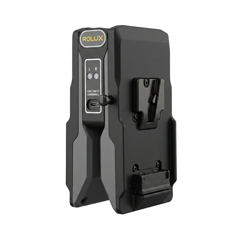 Rolux Foldable Dual V-Mount Charger (PD Powered) POWERFOLD1 - 1