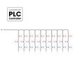 Twinkly PRO Capsule Curtain 10x25 RGB LED - clear TW-PLC-CU-CA-10X25STP - 1