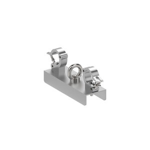 TRABES Suspension bracket, section 25, complete with clam TS25