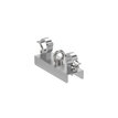 TRABES Suspension bracket, section 40, complete with clam TS40