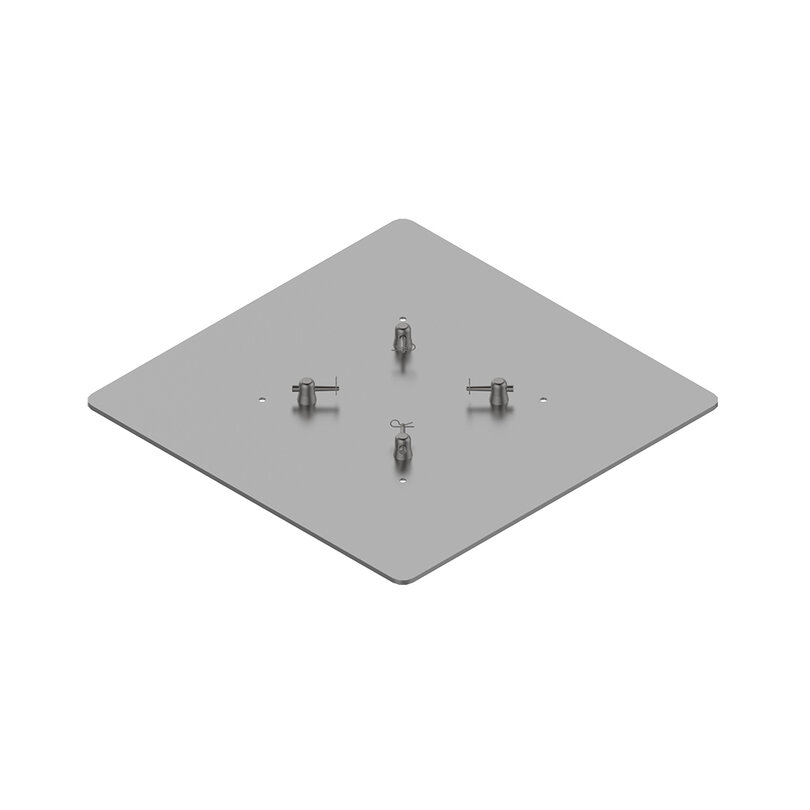 TRABES 80x80Cm Floor-Plate with coupling set for Square   P30QSB80