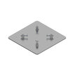 TRABES 50x50cm Floor-Plate with coupling set for Square   P30QSB50